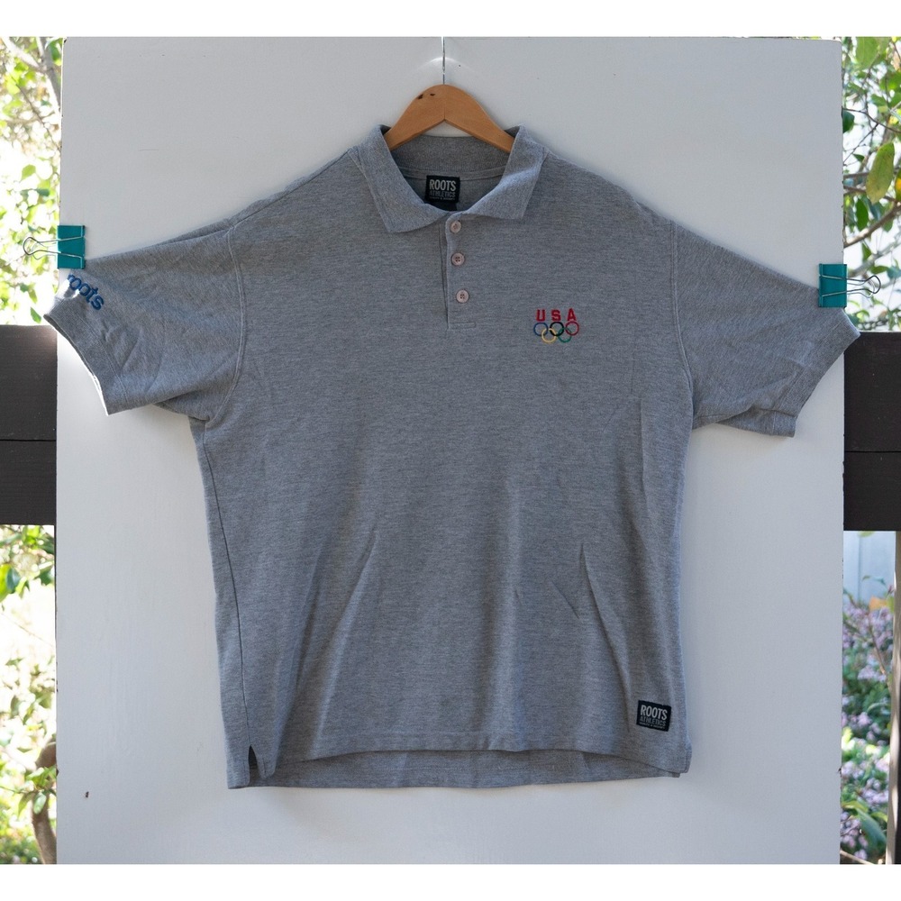 Olympics Polo T-shirt Roots Athletics Men's Size M